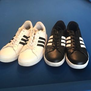 Adidas cloud foam black and white bundle